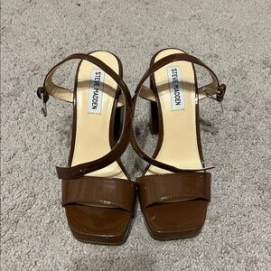 Steve Madden Brown Strappy Heels
